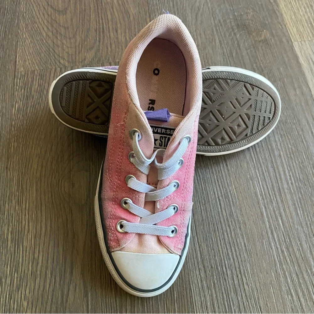 Converse Pink and White Canvas Sneakers